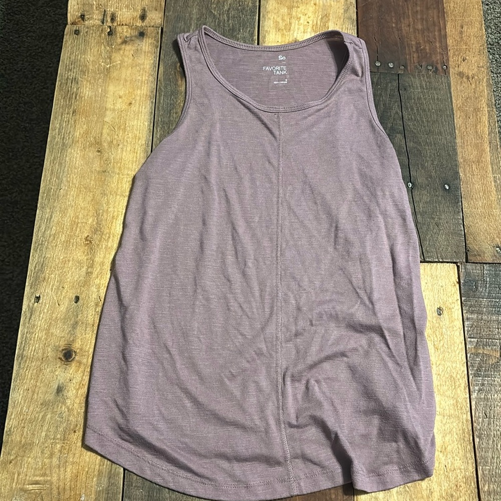 Purple yoga tank